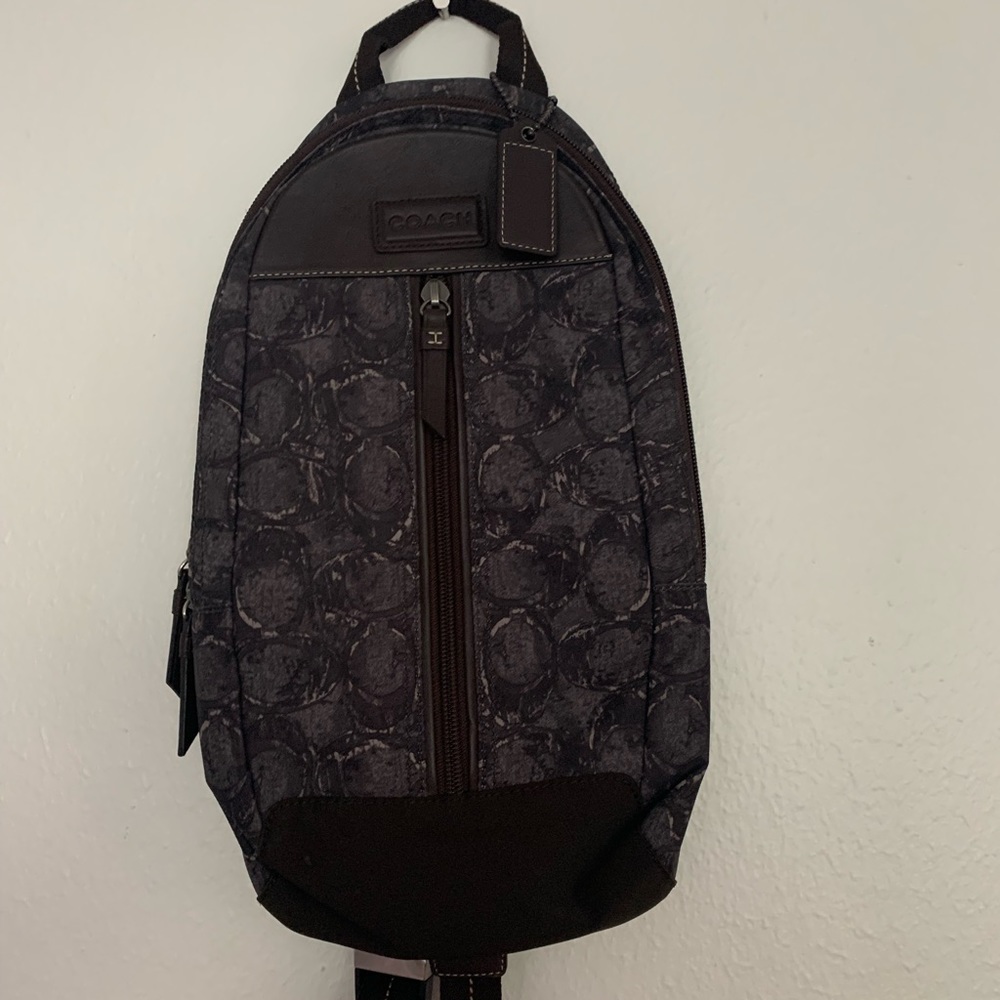 Coach one rope military green and brown bag - Picture 1 of 12